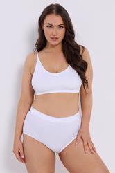 YOURSET 2 PACK Plus Size Black & White Seamless Padded Bralettes | Yours Clothing 4