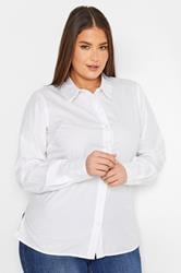 Tall Women's LTS White Cotton Shirt | Long Tall Sally  3