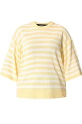 YOURS Curve Yellow Striped Knitted Jumper