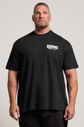 BDRNO Big & Tall Black Logo T-Shirt | BadRhino 3