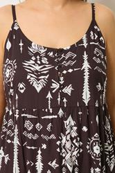 YOURS Plus Size Brown Tiered Maxi Dress | Yours Clothing 4