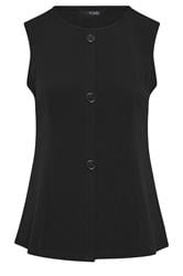 LIMITED COLLECTION Curve Black Seam Detail Waistcoat