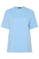 YOURS Curve Blue Longline T-Shirt