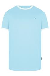 BadRhino Big & Tall Light Blue Extra Long Ringer T-Shirt | BadRhino 5