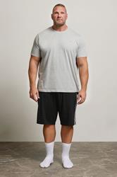 BadRhino Big & Tall Black Lightweight Lounge Shorts | BadRhino 1