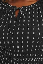 YOURS Curve Dot Print Tie Front Midaxi Dress | Yours Clothing 4