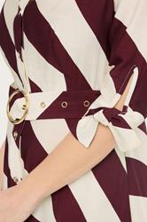 STAR Burgundy Red Stripe Shirt Dress | StarByJM 5