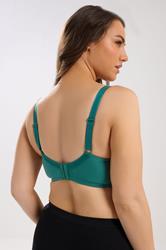 YOURS Plus Size Teal Green Underwired Lace Bras | Yours Clothing 1