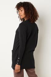 M&Co Black Button Detail Midi Cardigan | M&Co 2