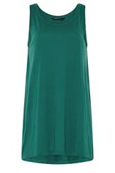 YOURS Curve Green Basic Core Vest Top
