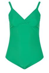 YOURS Plus Size Green Plunge Neckline Corset Swimsuit | Yours Clothing 7