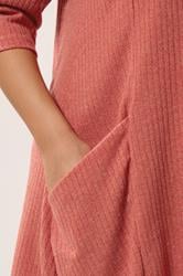YOURS Plus Size Orange Drape Pocket Dress | Yours Clothing 4