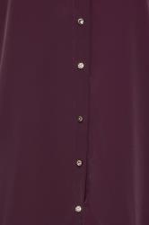 M&Co Dark Purple Tie Back Tunic Shirt | M&Co 5