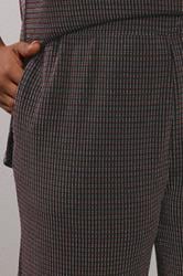 YOURS Plus Size Black Metallic Wide Leg Trousers | Yours Clothing 4