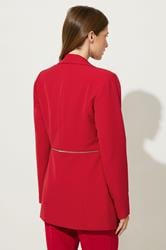 STAR Red Zip Waist 2-In-1 Blazer | StarByJM 5