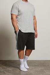 BadRhino Big & Tall Black Lightweight Lounge Shorts | BadRhino 3