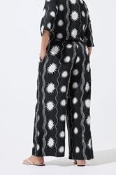 LIMITED COLLECTION Plus Size Black Sun Crinkle Trousers | Yours Clothing 2