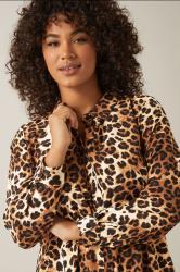 Animal Dipped Hem Shirt Neutral 4