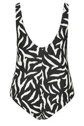 YOURS Plus Size Black Zebra Print Premium Swimsuit | Yours Clothing 8