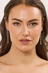 9 PACK Silver Tone Diamante Mixed Earring Set | Yours Clothing 2