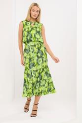 STAR Green Blurred Abstract Midi Dress | StarByJM 3