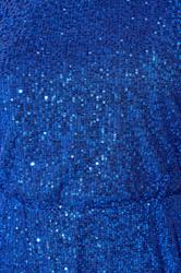 YOURS LONDON Plus Size Cobalt Blue Peplum Sequin Top | Yours Clothing 4
