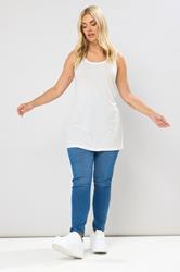 YOURS Plus Size 3 PACK White Core T-Shirt Essentials Set | Yours Clothing 4