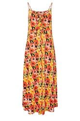 YOURS Plus Size Black & Red Floral Print Maxi Dress | Yours Clothing 5