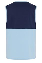 KAM Big & Tall Light Blue Palm Springs Vest Top | BadRhino 2