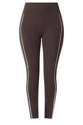 LTS Tall Chocolate Brown Active Piped Leggings