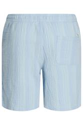 JACK & JONES Big & Tall Light Blue Elasticated Waist Shorts | BadRhino 2