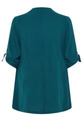 EVANS Plus Size Teal Green Lightweight Waterfall Jacket | Evans 6