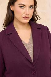 EVANS Plus Size Burgundy Red City Coat | Evans  4