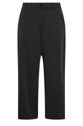 Curve Black Wide Leg Dad Trousers | Yours Clothing 5