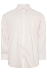 D555 Big & Tall Pink Long Sleeve Non Iron Stretch Shirt