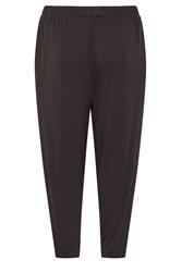 YOURS Plus Size Brown Wide Leg Seam Joggers | Yours Clothing 6