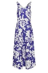 LTS Tall Women's Navy Blue Floral Pleated Midi Dress | Long Tall Sally 5