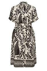 EVANS Plus Size Black Abstract Shirt Dress | Evans 6