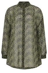 YOURS Plus Size Green Animal Print Shirt | Yours Clothing 5