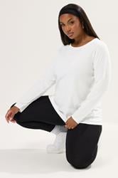 YOURS Plus Size 3 PACK White Core T-Shirt Essentials Set | Yours Clothing 5