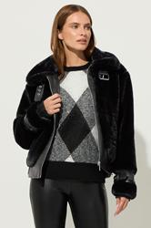 STAR Black Faux Fur Coat | StarByJM 3