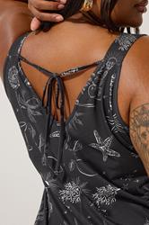LIMITED COLLECTION Plus Size Black Summer Print Jumpsuit | Yours Clothing 4