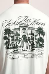 BadRhino Big & Tall White 'The Tuskstone Manor' Graphic T-Shirt | BadRhino  4