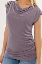 STAR Lilac Shimmer Draped Top | StarByJM 4