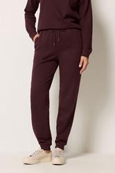 LTS Tall Women's Dark Cherry Red Cuffed Joggers | Long Tall Sally 1