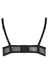 YOURS Plus Size Black Lace Leopard Trim Padded Bra | Yours Clothing 6