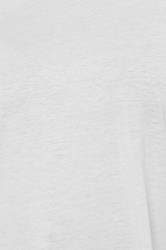 Plus Size White Essential T-Shirt | Yours Clothing 4