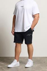 JACK & JONES Big & Tall Black Sweat Shorts | BadRhino 3