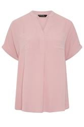EVANS Curve Rose Pink Overhead Utility Shirt