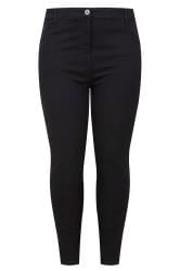 Plus Size Black Skinny Stretch AVA Jeans | Yours Clothing 6